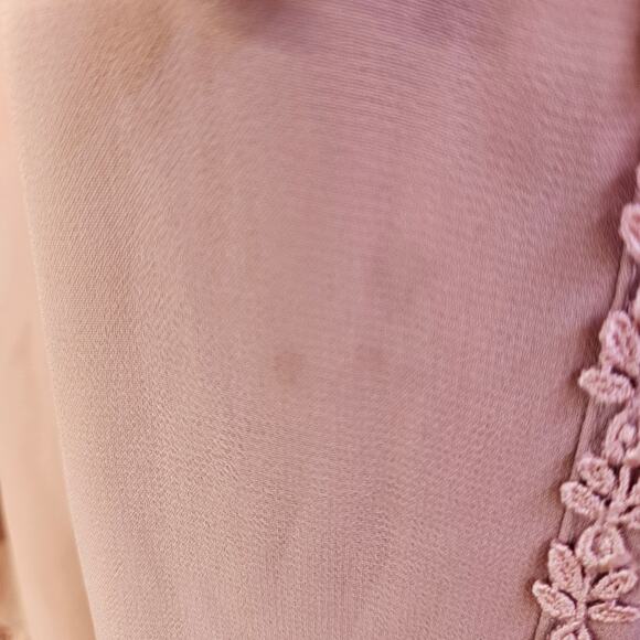 Shun Mei Rose Blouse Size L Lace Embroidered Vintage Inspired Victorian - Picture 3 of 10